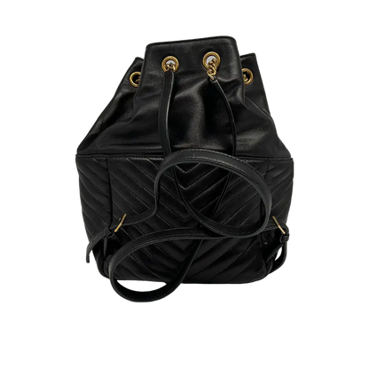 Saint Laurent Joe Rucksack aus Lammleder schwarz / sehr gut Saint Laurent