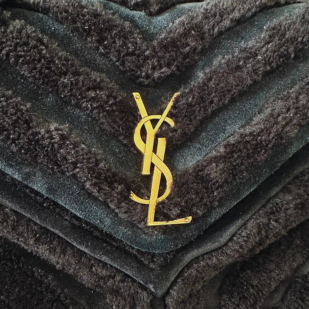 Saint Laurent Loulou Medium Quilted Y Patchwork schwarz / neuwertig Saint Laurent
