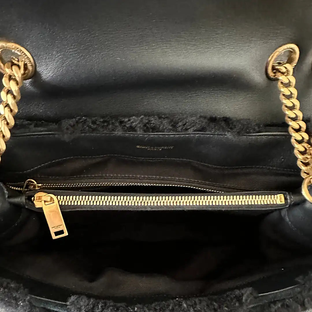 Saint Laurent Loulou Medium Quilted Y Patchwork schwarz / neuwertig Saint Laurent