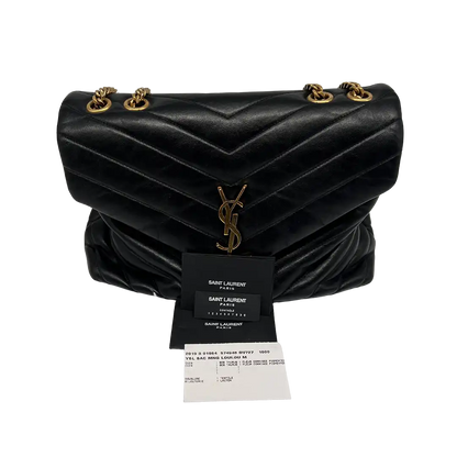 Saint Laurent YSL LouLou Medium gestepptes Leder schwarz / sehr gut Saint Laurent