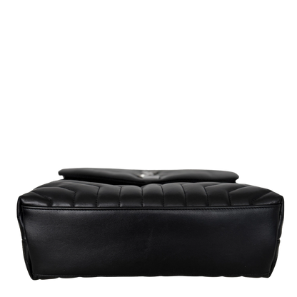 Saint Laurent YSL LouLou Medium Leder schwarz silber Hardware / sehr gut Saint Laurent