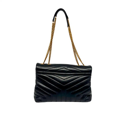 Saint Laurent YSL LouLou Medium gestepptes Leder schwarz / sehr gut Saint Laurent