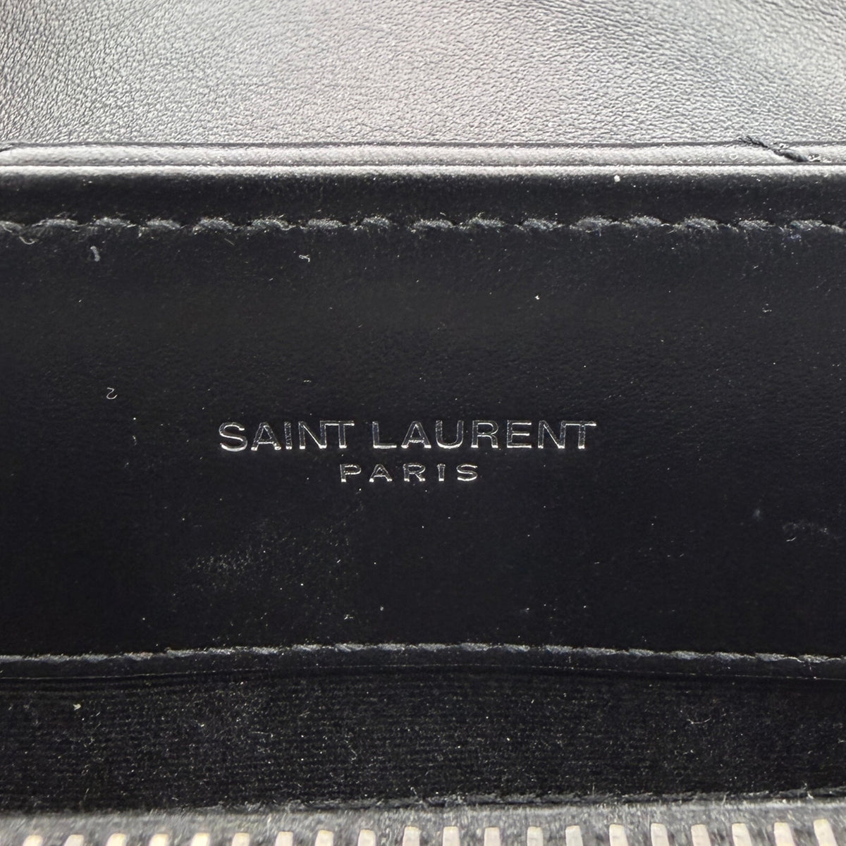 Saint Laurent YSL LouLou Medium Leder schwarz silber Hardware / sehr gut Saint Laurent