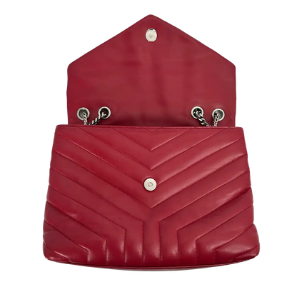 Saint Laurent YSL LouLou Medium Leder rot/ sehr gut Saint Laurent