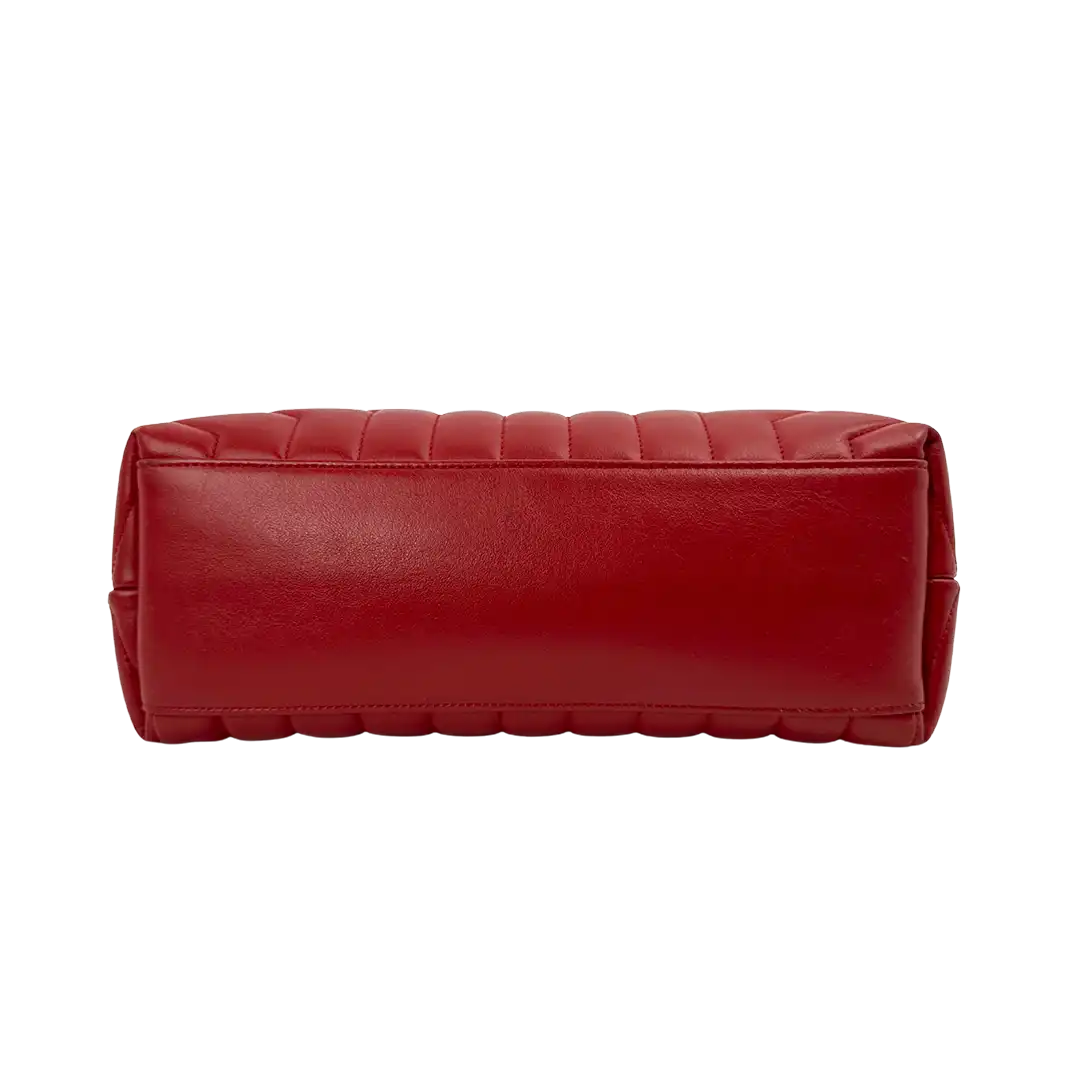 Saint Laurent YSL LouLou Medium Leder rot/ sehr gut Saint Laurent