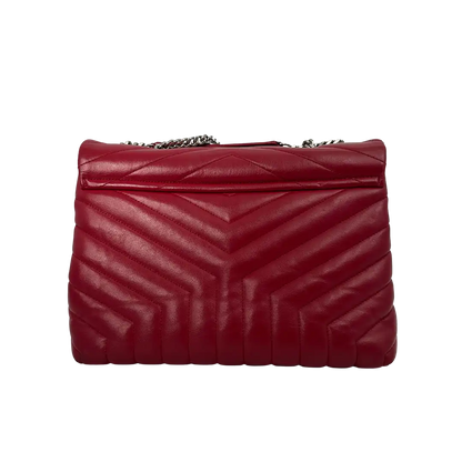 Saint Laurent YSL LouLou Medium Leder rot/ sehr gut Saint Laurent