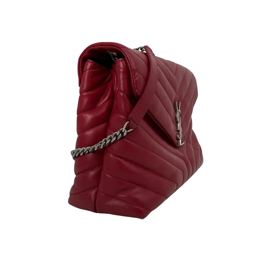 Saint Laurent YSL LouLou Medium Leder rot/ sehr gut Saint Laurent