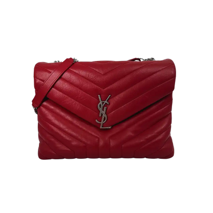 Saint Laurent YSL LouLou Medium Leder rot/ sehr gut Saint Laurent