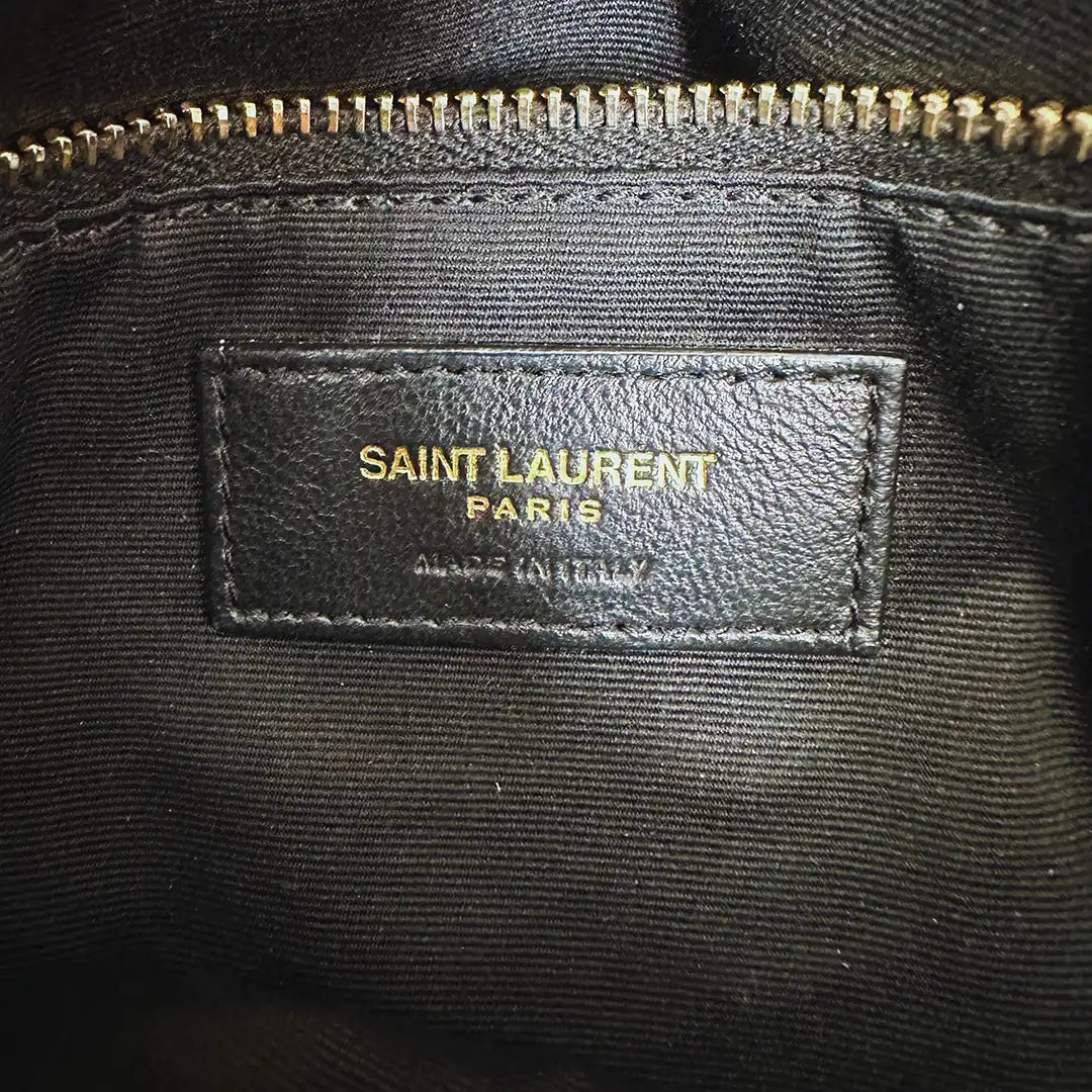 Saint Laurent LouLou Puffer Small Handtasche beige Leder / sehr gut Saint Laurent
