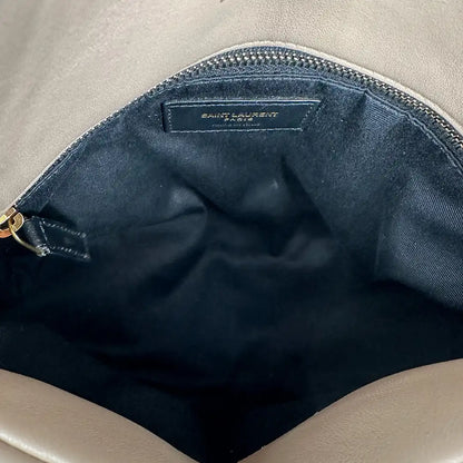 Saint Laurent LouLou Puffer Small Handtasche beige Leder / sehr gut Saint Laurent