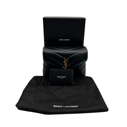 Saint Laurent YSL LouLou Toy schwarz goldene Hardware Leder /neuwertig Saint Laurent