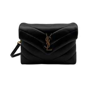 Saint Laurent YSL LouLou Toy zwart goudkleurige hardware leer