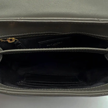Saint Laurent YSL LouLou Toy Leder grau khaki /sehr gut Saint Laurent