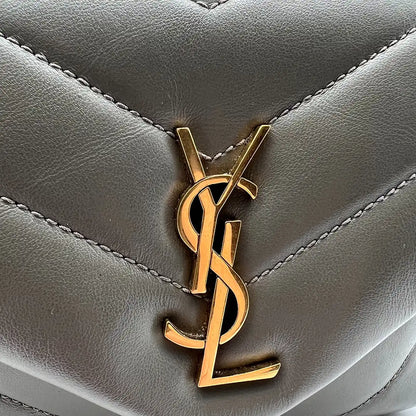 Saint Laurent YSL LouLou Toy Leder grau khaki /sehr gut Saint Laurent
