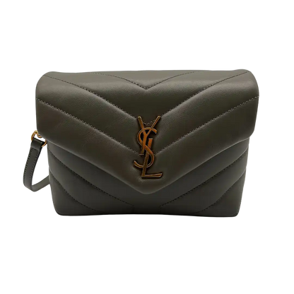 Saint Laurent YSL LouLou Toy Leder grau khaki /sehr gut Saint Laurent