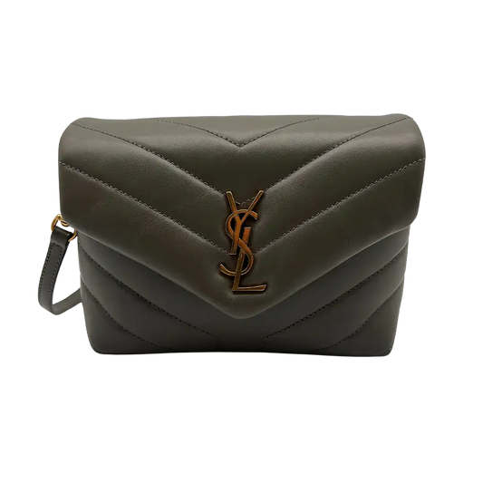 Saint Laurent YSL LouLou Toy Leder grau khaki /sehr gut Saint Laurent