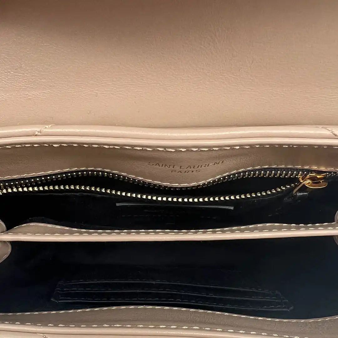 Saint Laurent YSL LouLou Toy dark beige Leder Fullset /neuwertig Saint Laurent