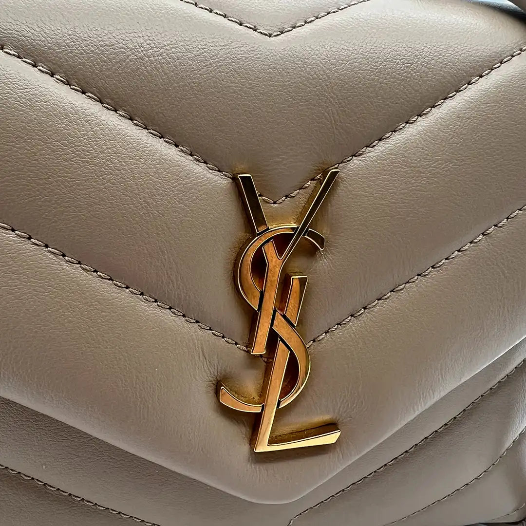 Saint Laurent YSL LouLou Toy dark beige Leder Fullset /neuwertig Saint Laurent