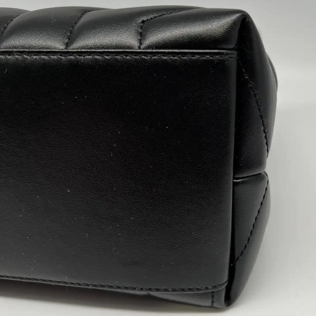 Saint Laurent YSL LouLou Medium gestepptes Leder schwarz silberne Hardware/ sehr gut Saint Laurent