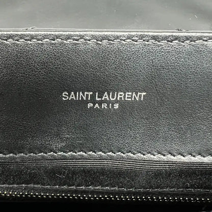 Saint Laurent YSL LouLou Medium gestepptes Leder schwarz silberne Hardware/ sehr gut Saint Laurent