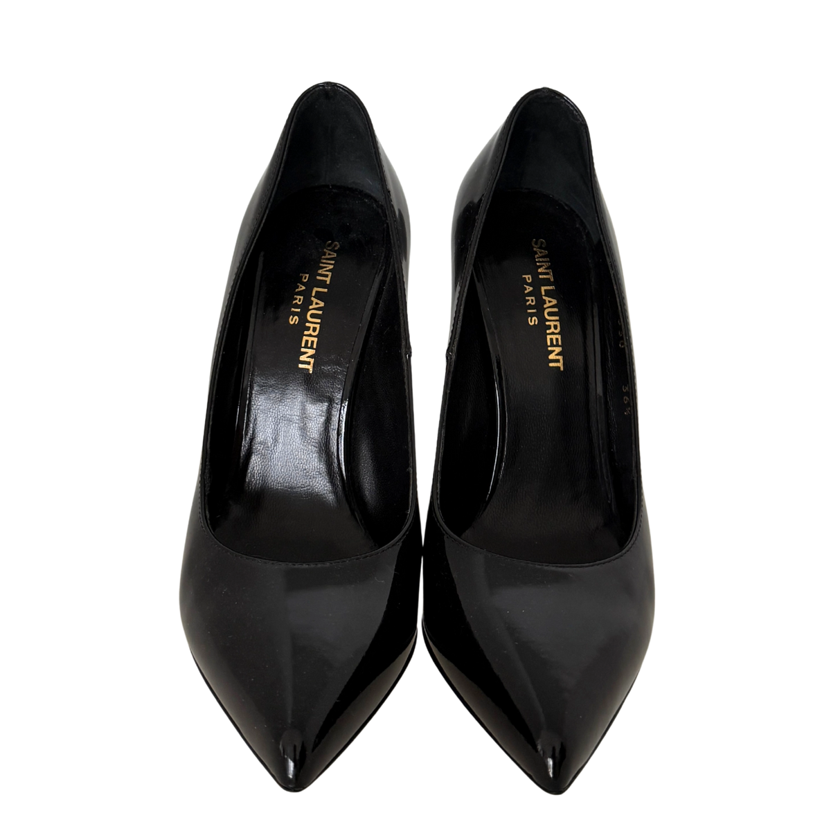 Saint Laurent Zoe Pumps Lackleder Größe 36 1/2 Schwarz / sehr gut Saint Laurent