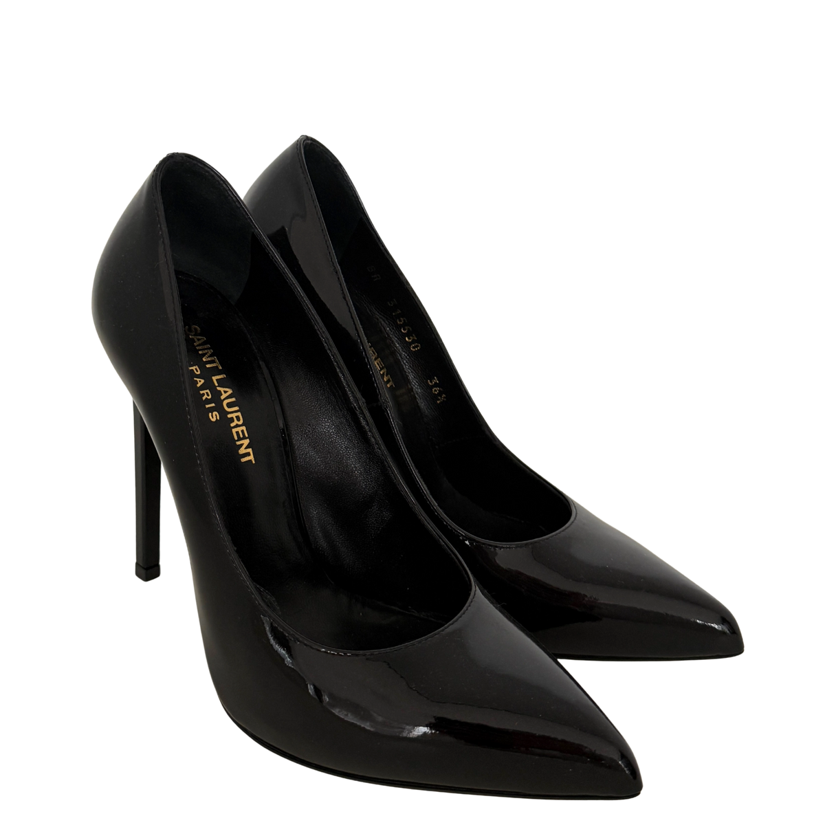 Saint Laurent Zoe Pumps Lackleder Größe 36 1/2 Schwarz / sehr gut Saint Laurent