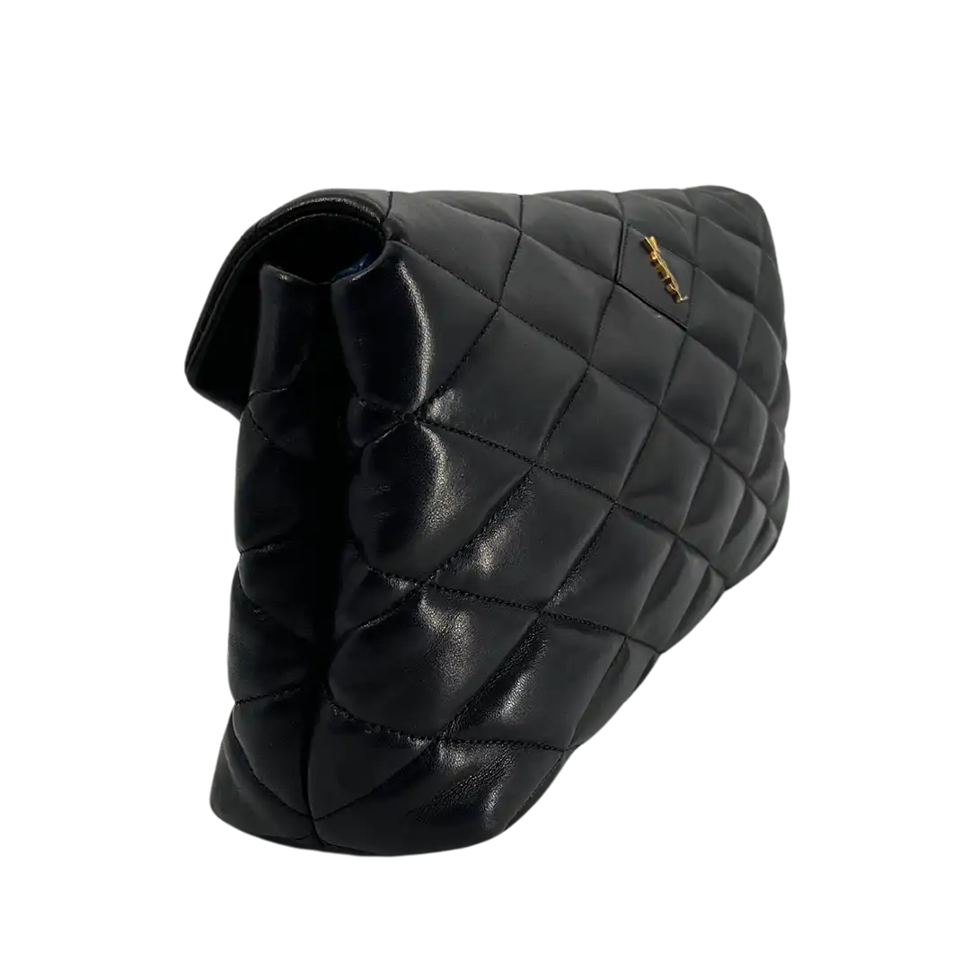 Saint Laurent Sade Puffer Clutch Tasche groß / sehr gut Saint Laurent