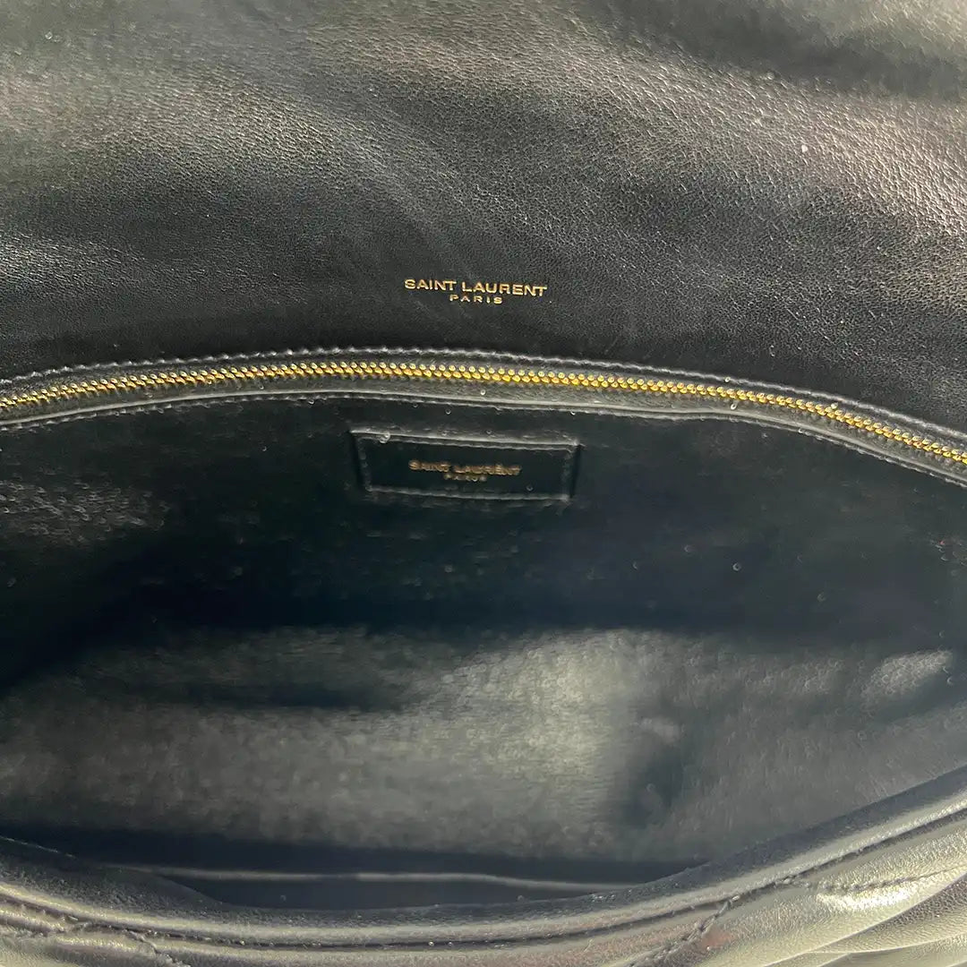 Saint Laurent Sade Puffer Clutch Tasche groß / sehr gut Saint Laurent