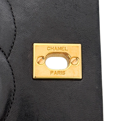 Chanel Timeless Single Flap Small Lammleder Schwarz / gut Chanel