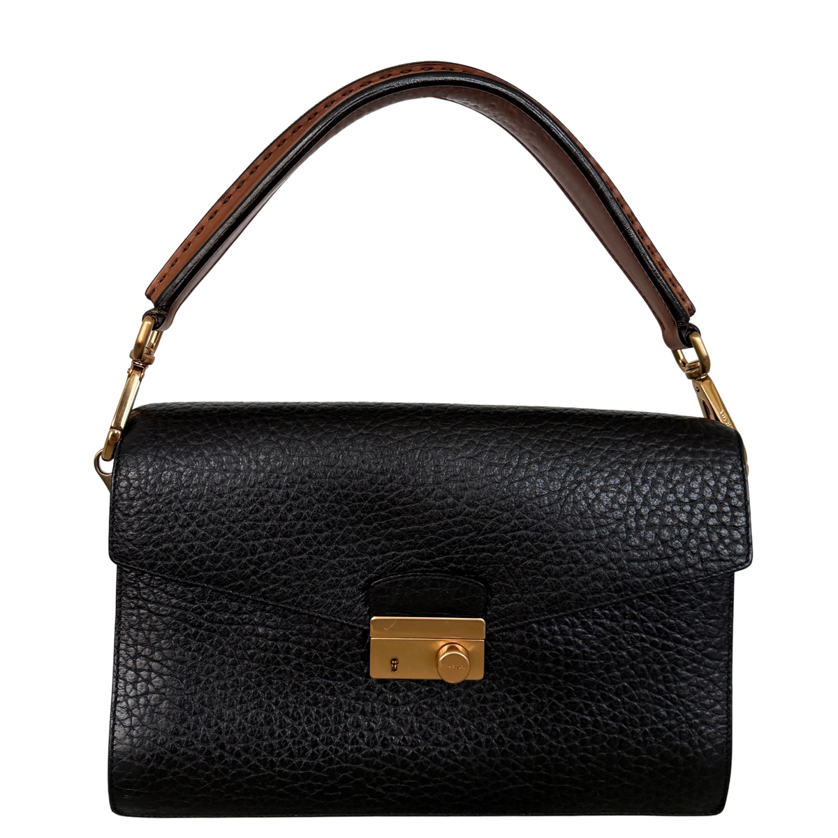 Prada Sound Schultertasche Schwarz / sehr gut Prada