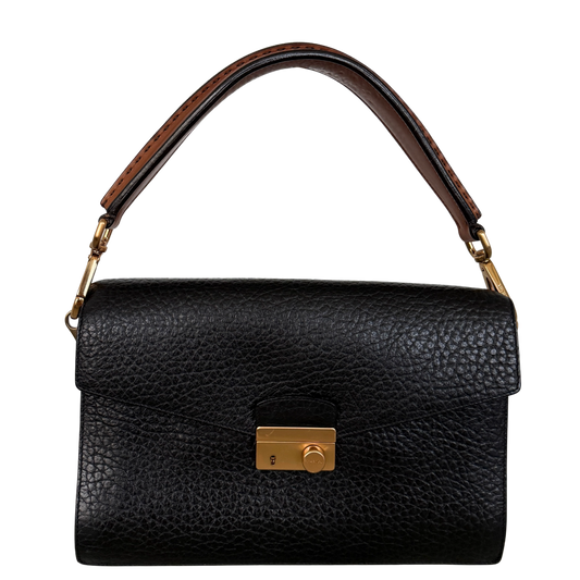 Prada Sound Schultertasche Schwarz / sehr gut Prada