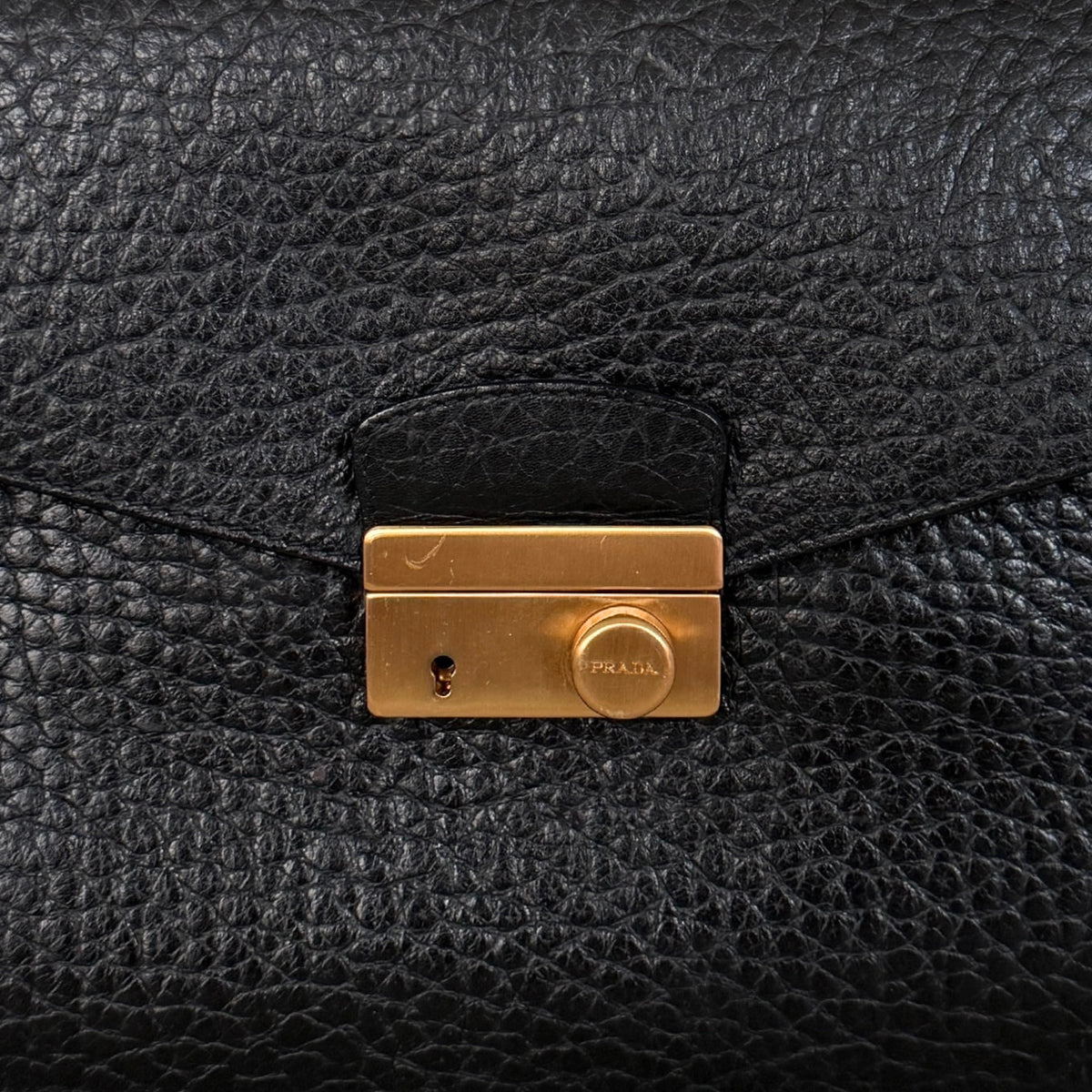Prada Sound Schultertasche Schwarz / sehr gut Prada