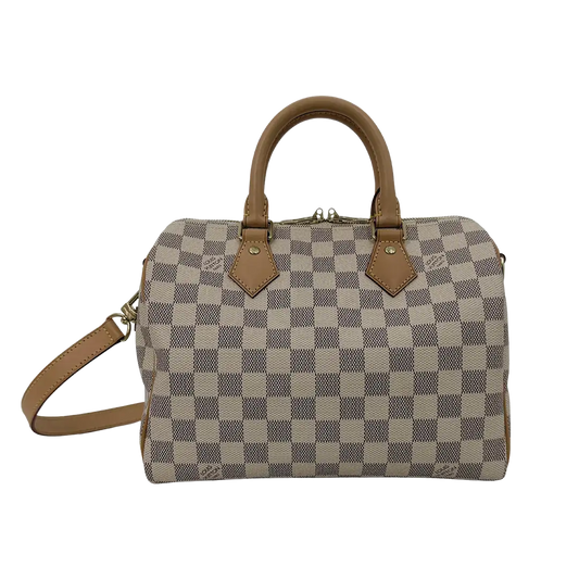 Louis Vuitton Speedy 25 mit Schulterriemen Damier Azur Canvas 2015 Fullset / sehr gut Louis Vuitton
