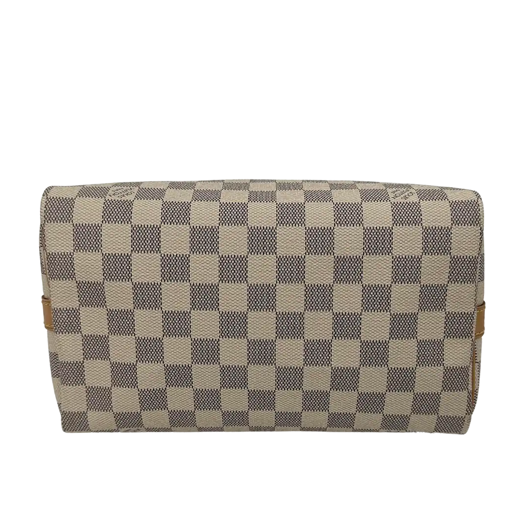 Louis Vuitton Speedy 25 mit Schulterriemen Damier Azur Canvas 2015 Fullset / sehr gut Louis Vuitton