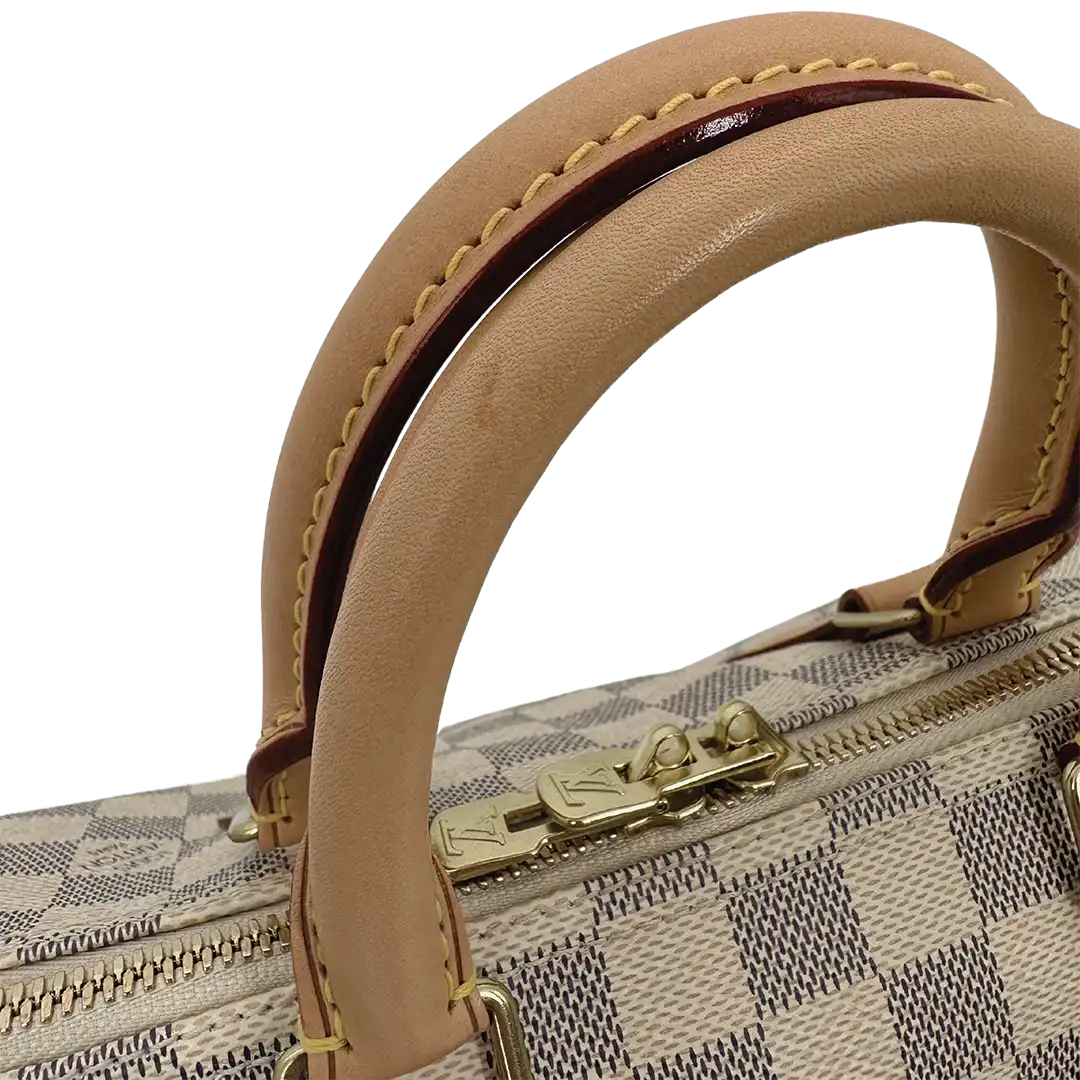 Louis Vuitton Speedy 25 mit Schulterriemen Damier Azur Canvas 2015 Fullset / sehr gut Louis Vuitton