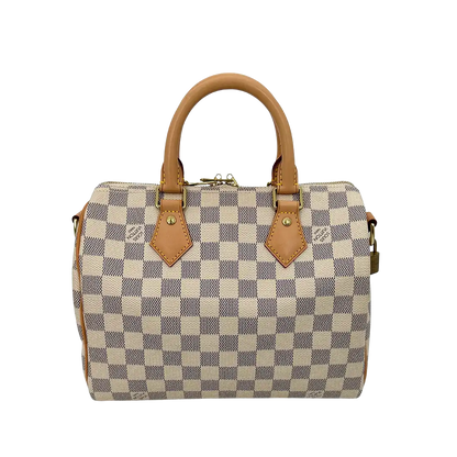 Louis Vuitton Speedy 25 mit Schulterriemen Damier Azur Canvas 2015 Fullset / sehr gut Louis Vuitton