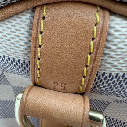 Louis Vuitton Speedy 25 mit Schulterriemen Damier Azur Canvas 2015 Fullset / sehr gut Louis Vuitton