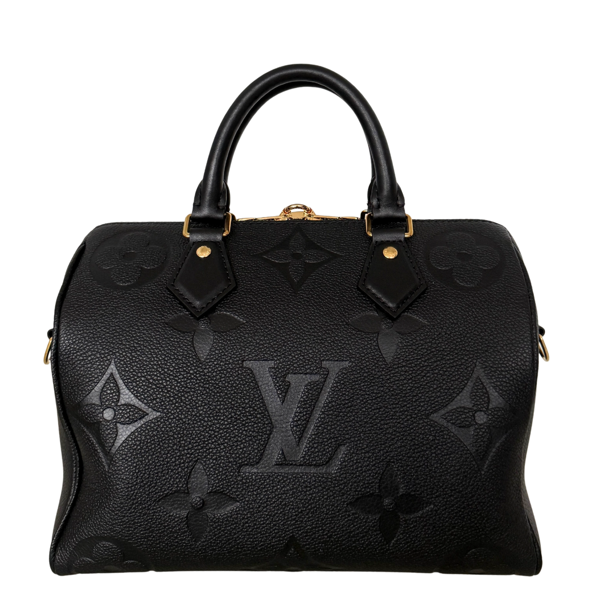 Louis Vuitton Speedy 25 mit Schulterriemen Schwarz Fullset / neuwertig Louis Vuitton