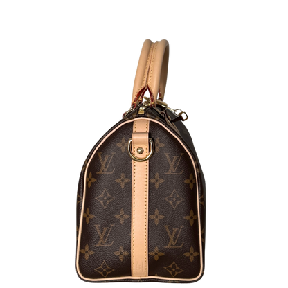 Louis Vuitton Speedy 25 Bandoulière Monogram Canvas Bruin