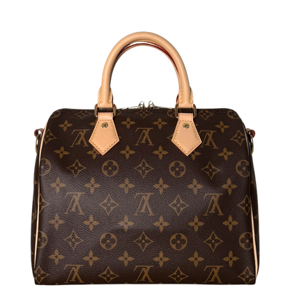 Louis Vuitton Speedy 25 Bandoulière Monogram Canvas Bruin