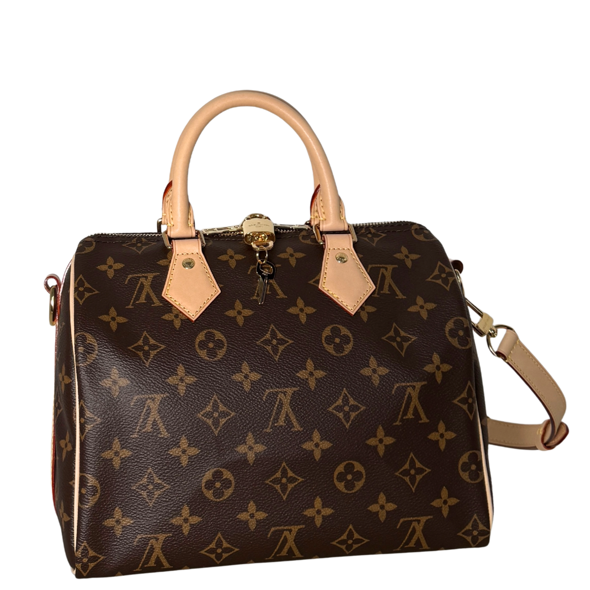 Louis Vuitton Speedy 25 Bandoulière Monogram Canvas Bruin