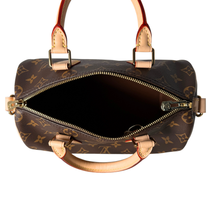 Louis Vuitton Speedy 25 Bandoulière Monogram Canvas Bruin