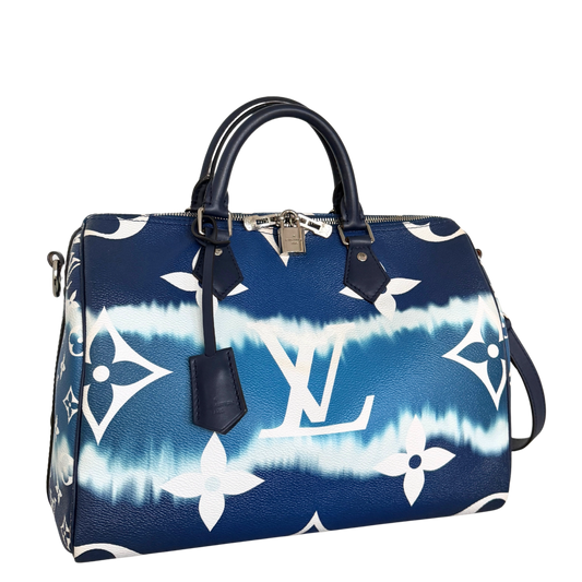 Louis Vuitton LV Escale Speedy 30 Bandoulière M45146 Blau / sehr gut Louis Vuitton