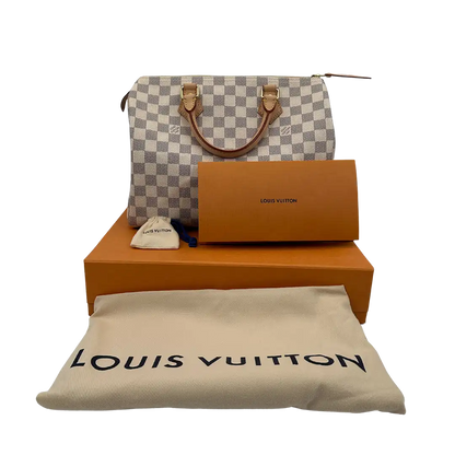 Louis Vuitton Speedy 30 Damier Azur Canvas Fullset / neuwertig Louis Vuitton