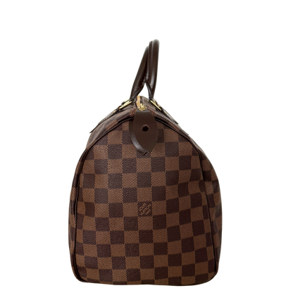 Louis Vuitton Speedy 30 Damier Ebene Braun / sehr gut Louis Vuitton