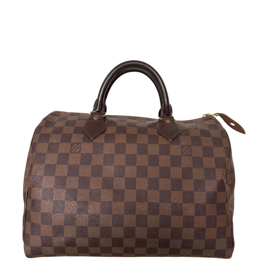 Louis Vuitton Speedy 30 Damier Ebene Canvas Braun / gut Louis Vuitton