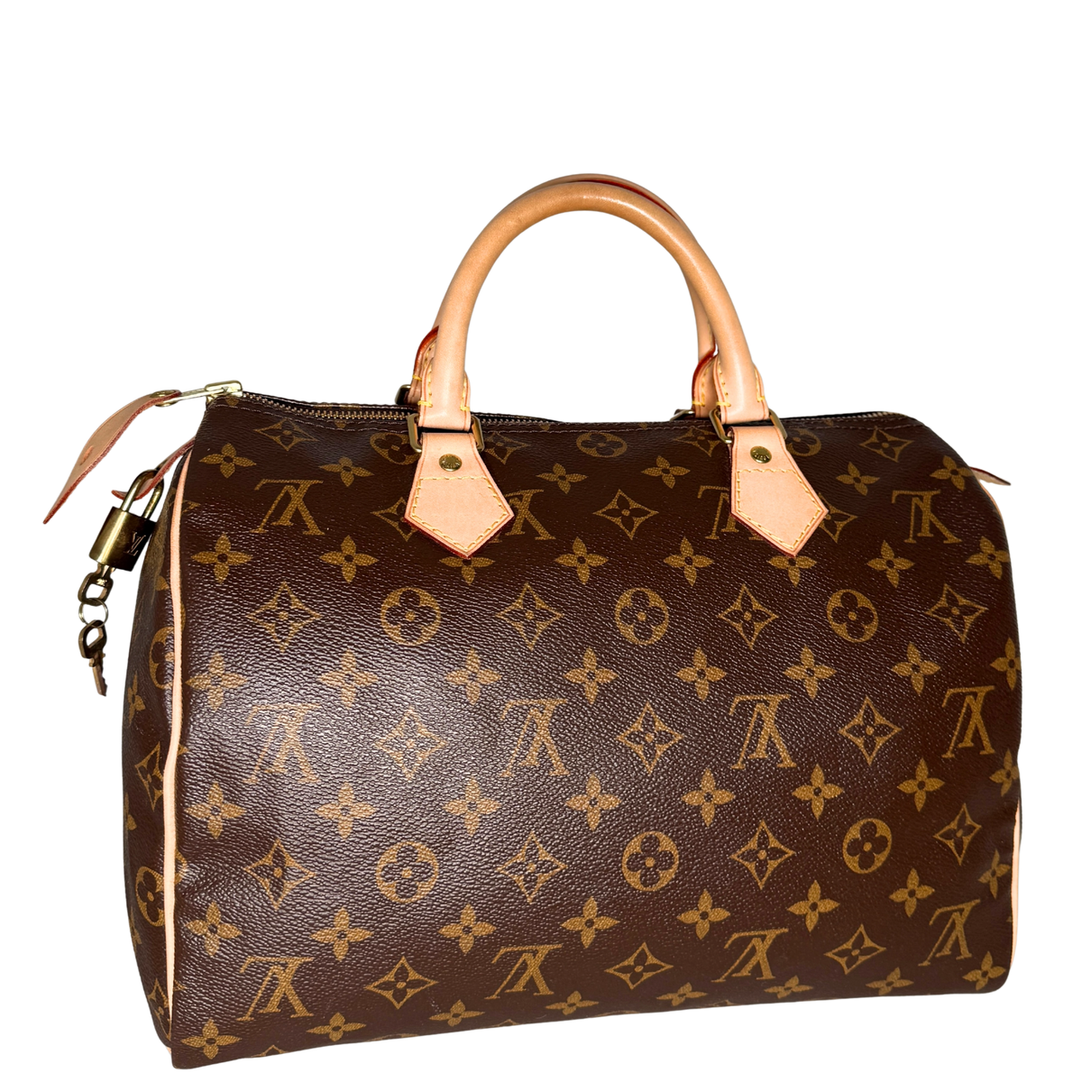 Louis Vuitton Speedy 30 Monogram Canvas M41526 Braun Fullset / sehr gut Louis Vuitton
