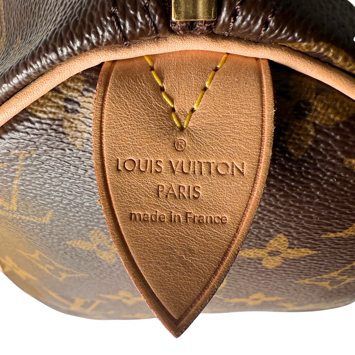 Louis Vuitton Speedy 30 Monogram Canvas M41526 Braun Fullset / sehr gut Louis Vuitton