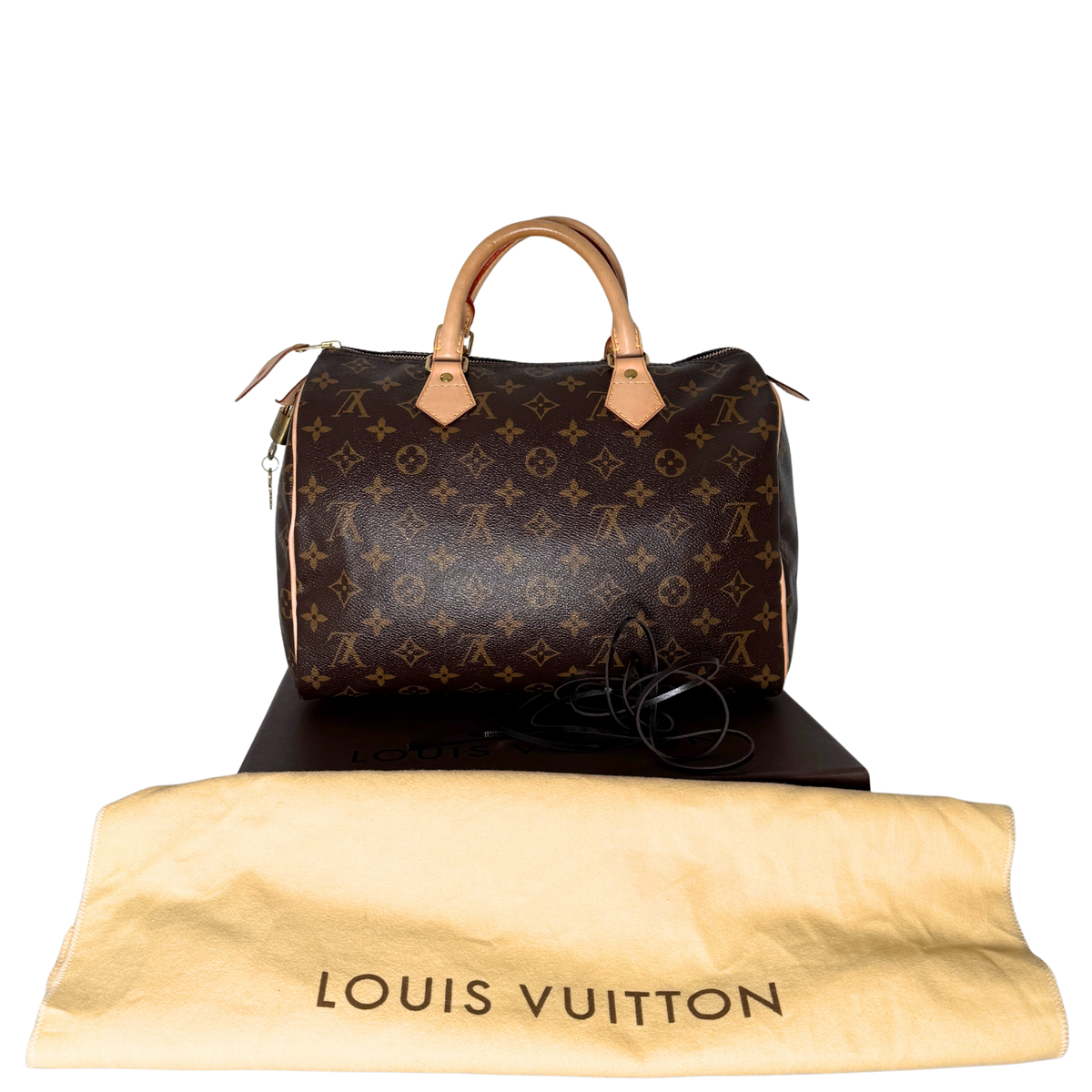 Louis Vuitton Speedy 30 Monogram Canvas M41526 Braun Fullset / sehr gut Louis Vuitton