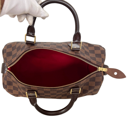 Louis Vuitton Speedy 30 Damier Ebene Braun / sehr gut Louis Vuitton